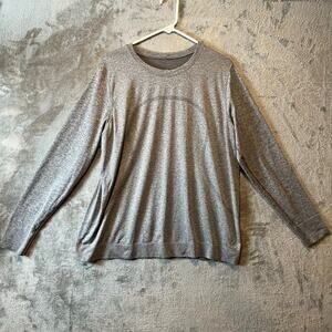 Lululemon Swiftly Tech Long Sleeve (Breeze) Relaxed Fit Gray Size 12